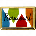 Pin's Rectangle Doré 21x13mm