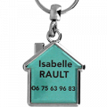 image Porte-Clé Métal Maison front-ruBFOQ
